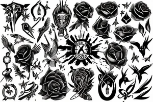 Symbolize freedom in a dark meaning tattoo idea