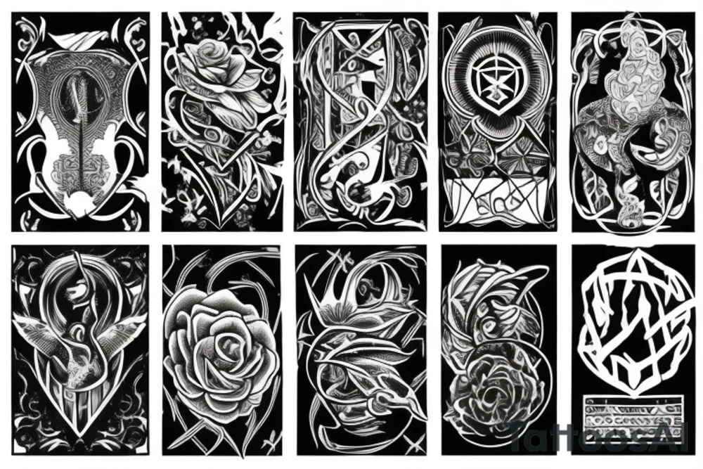 Symbolize freedom in a dark meaning tattoo idea