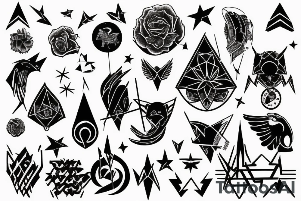 Symbolize freedom in a dark meaning tattoo idea