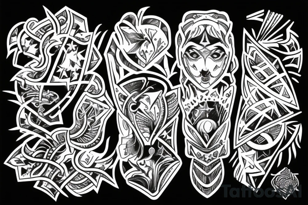 Symbolize freedom in a dark meaning tattoo idea