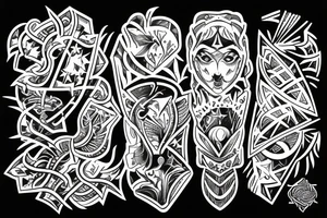 Symbolize freedom in a dark meaning tattoo idea