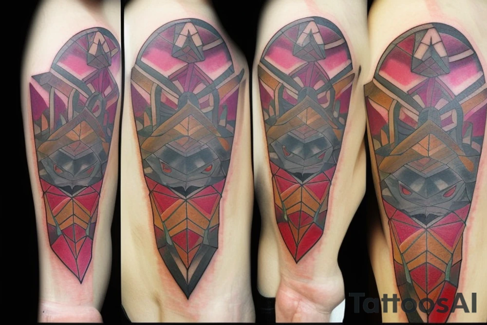 Video game abstract tattoo idea