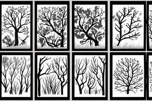Nature woods and weather tattoo idea