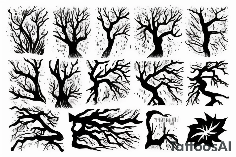 woods and weather tattoo idea