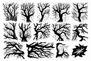 woods and weather tattoo idea