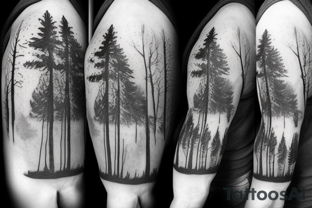 woods and weather tattoo idea
