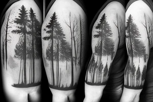 woods and weather tattoo idea