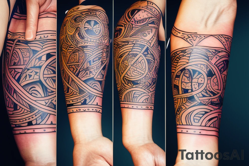 A abstract tattoo that means always learning, always growing tattoo idea
