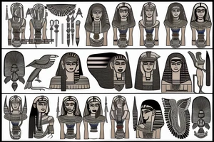 Egyptian tomb tattoo idea