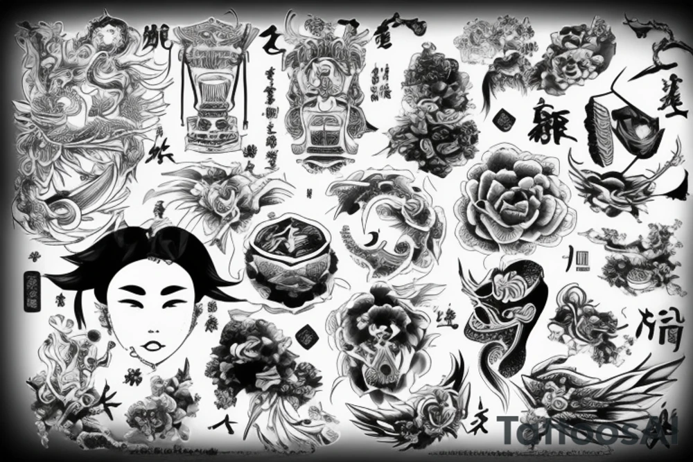 日式風格浮世繪畫得出來嗎 tattoo idea