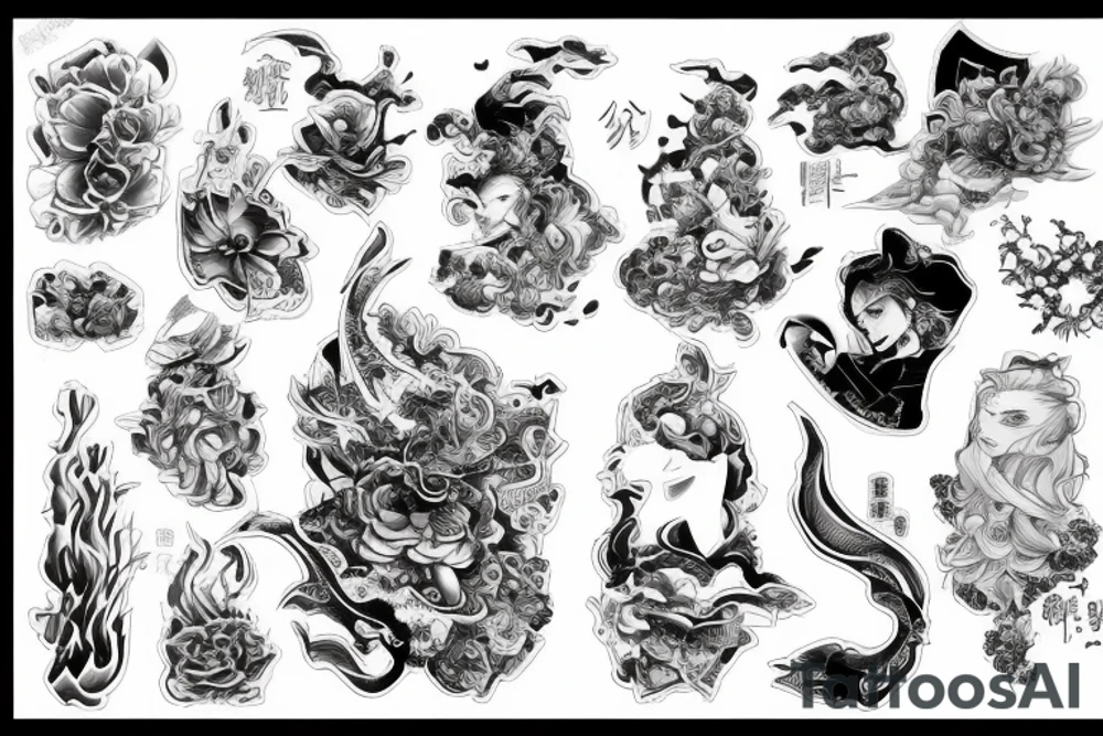 日式風格浮世繪畫得出來嗎 tattoo idea