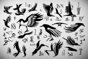 The word "Dream" and include the number 6 and a silhouette of a Canada goose tattoo idea