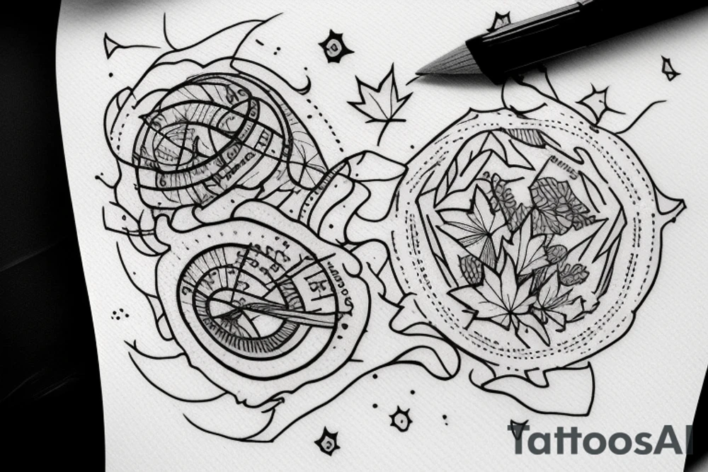 The word "Dream" and include the number 6 and a silhouette of a Canada goose tattoo idea