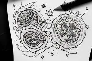 The word "Dream" and include the number 6 and a silhouette of a Canada goose tattoo idea