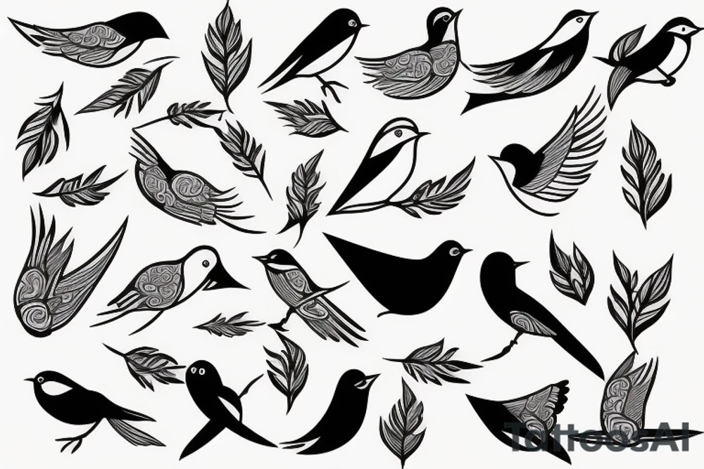 Swift bird tattoo idea