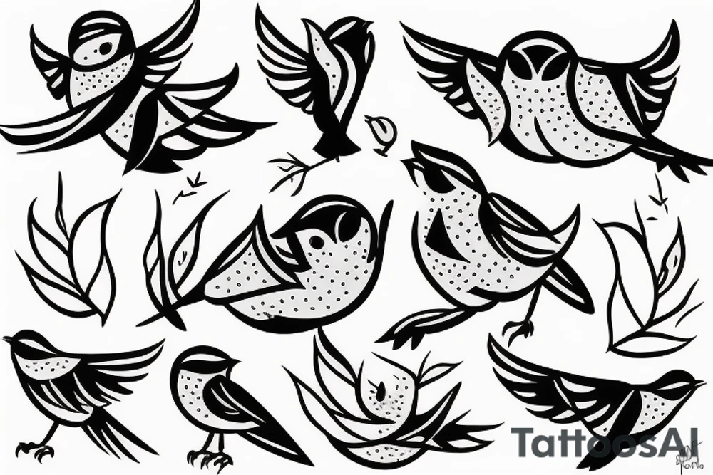 Swift bird tattoo idea