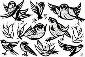 Swift bird tattoo idea