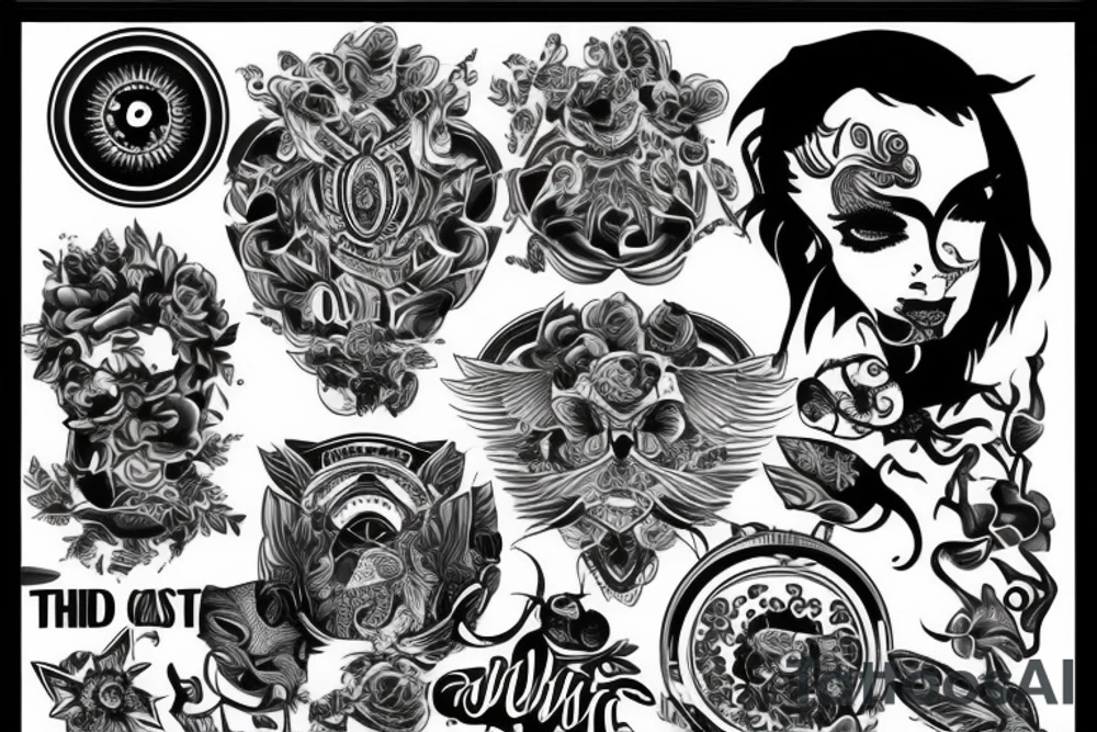 Man focussed to achieve the greatest tattoo idea