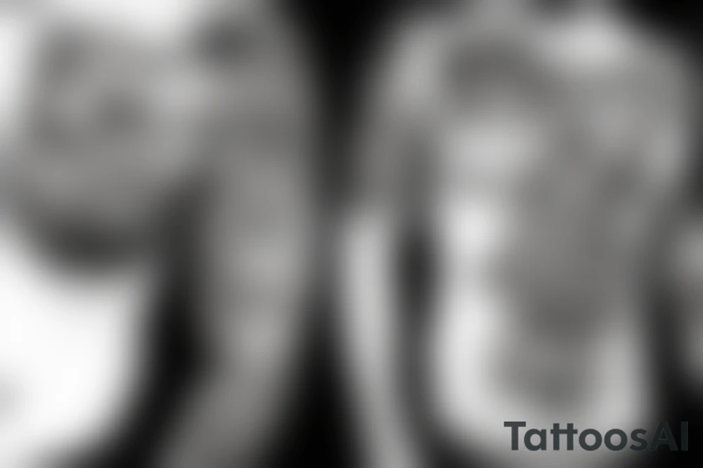 Man focussed to achieve the greatest tattoo idea