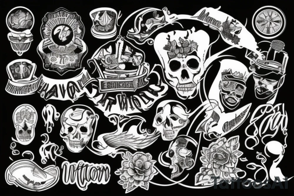 worldwide interconnection tattoo idea