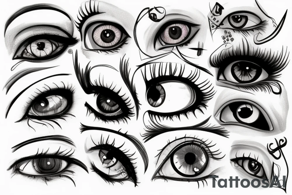 Eyes tattoo idea