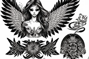 angel seraph tattoo idea