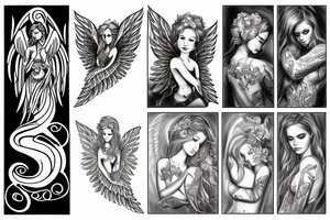 angel seraph tattoo idea