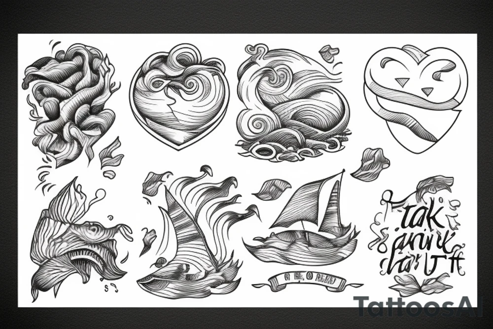It takes an ocean not to break my heart tattoo idea
