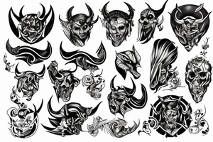 devil with remorse tattoo idea