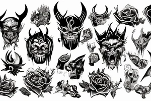 devil with remorse tattoo idea