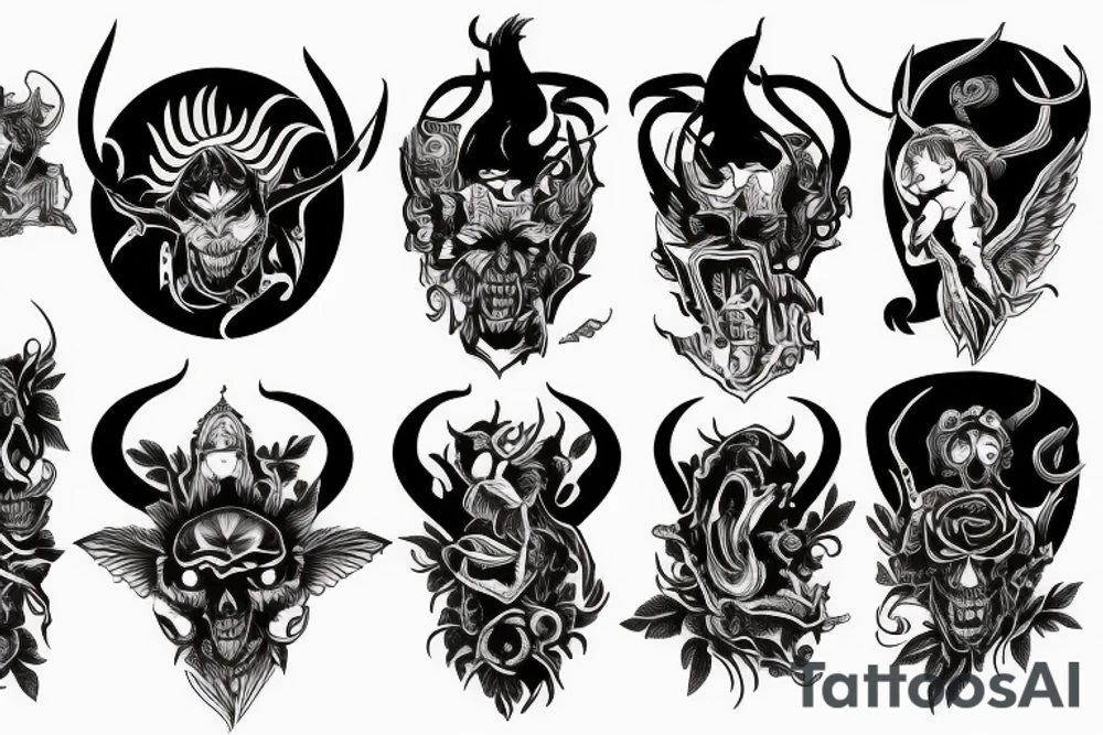 devil with remorse tattoo idea