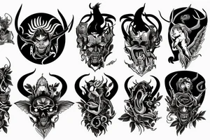 devil with remorse tattoo idea