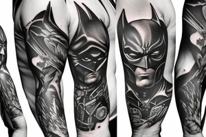 Batman sleeve tattoo idea
