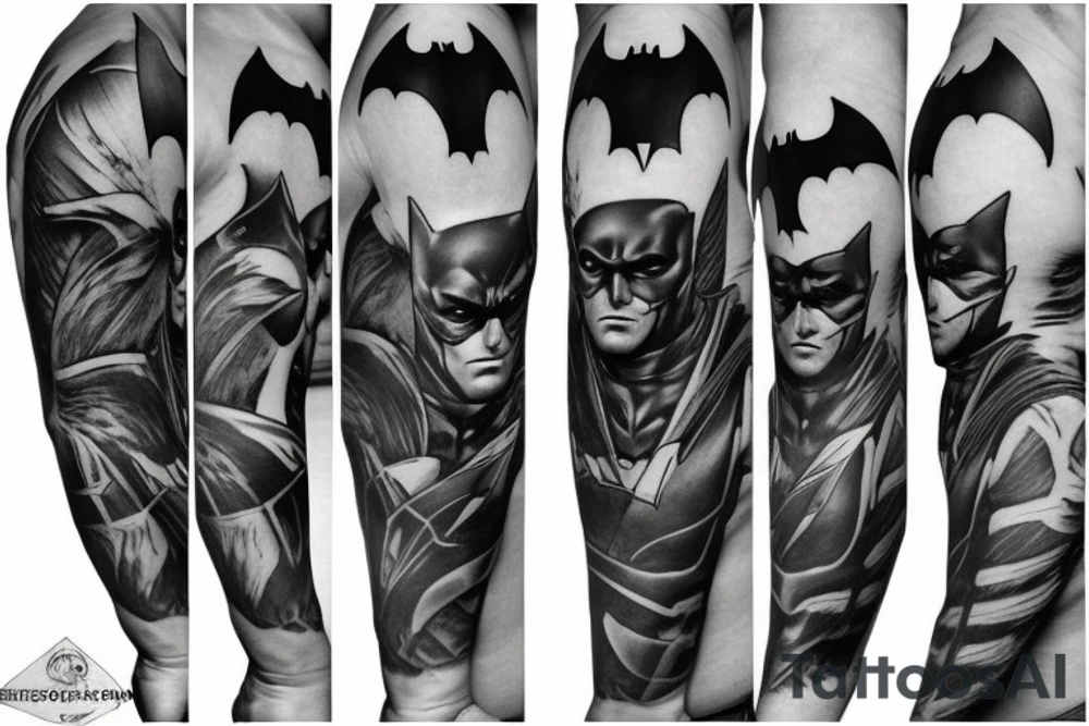 Batman sleeve tattoo idea