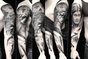 Batman sleeve tattoo idea