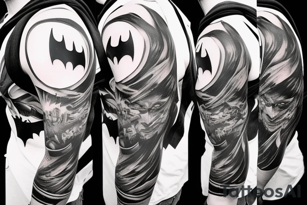Batman, Gotham sleeve tattoo idea