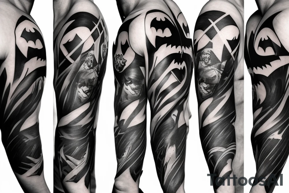 Batman, Gotham sleeve tattoo idea
