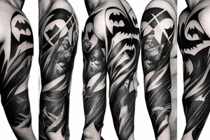 Batman, Gotham sleeve tattoo idea