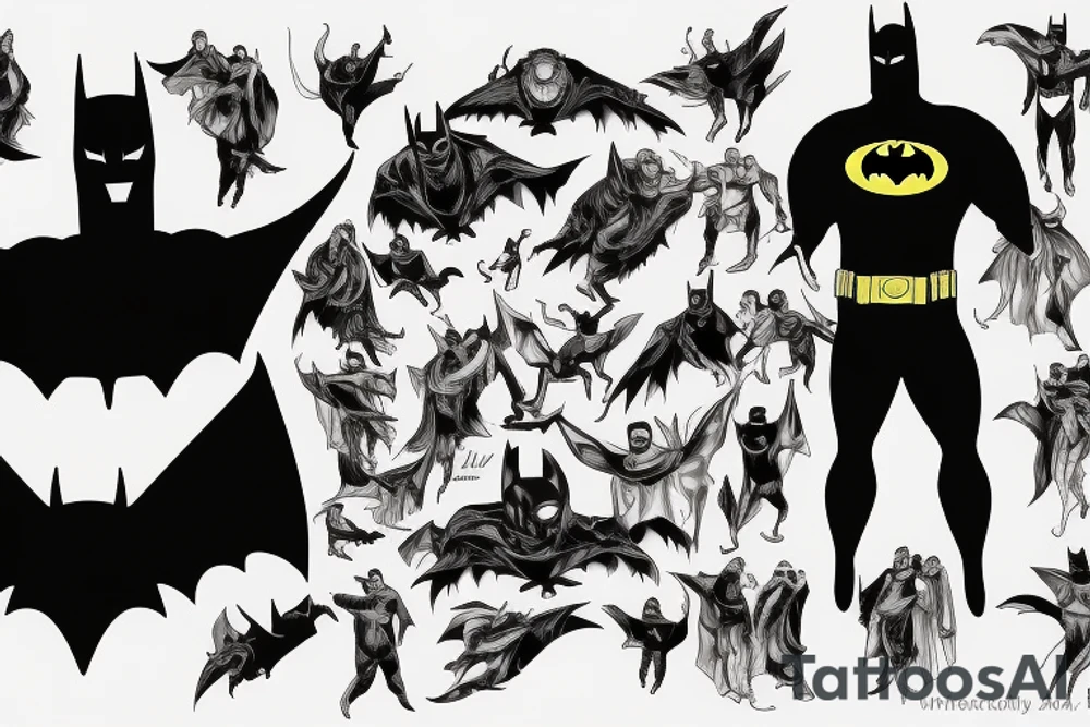 bruce Wayne batman tattoo idea