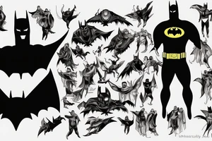 bruce Wayne batman tattoo idea