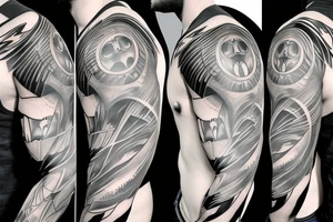 batman sleeve tattoo idea