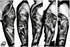 batman sleeve tattoo idea