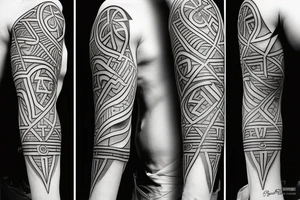 Greek gods, masonic symbols tattoo idea