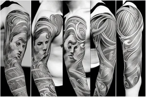 Greek gods sleeve tattoo idea