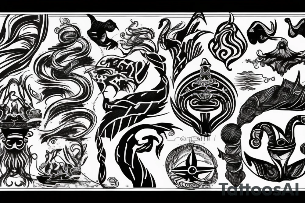 Poseidon tattoo idea