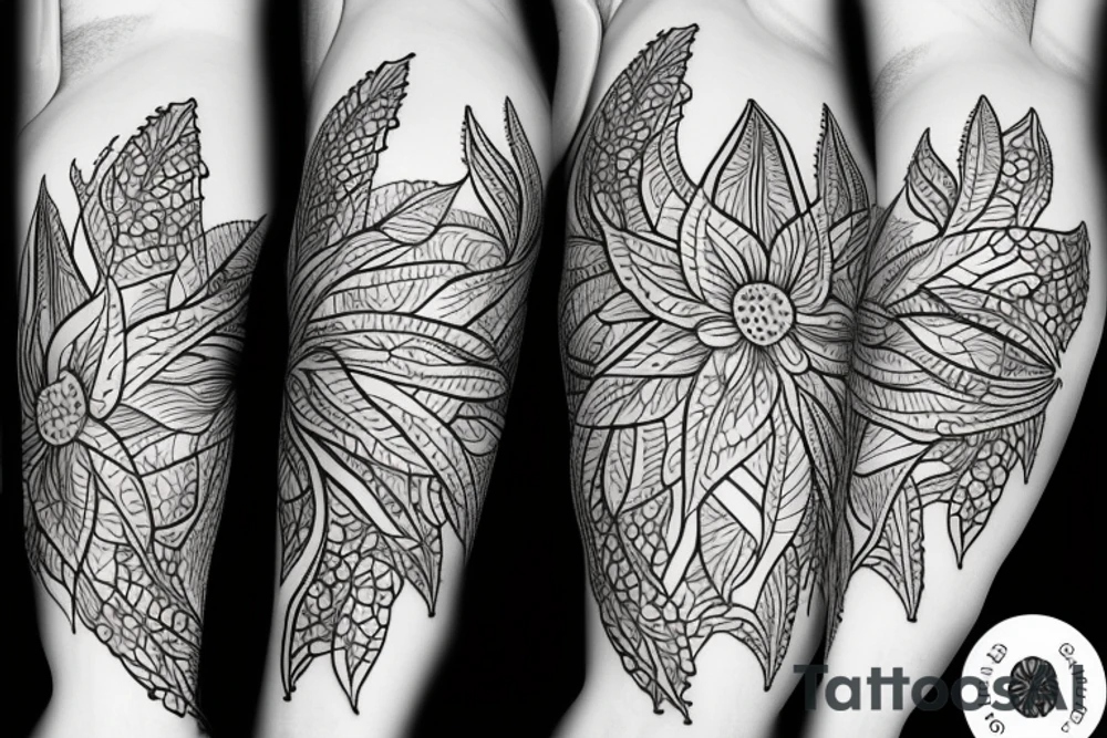 blossom of a lilly of a valley tattoo idea