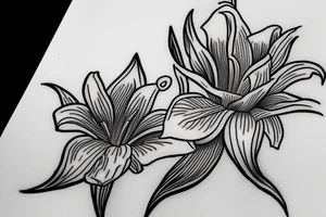 blossom of a lilly of a valley tattoo idea