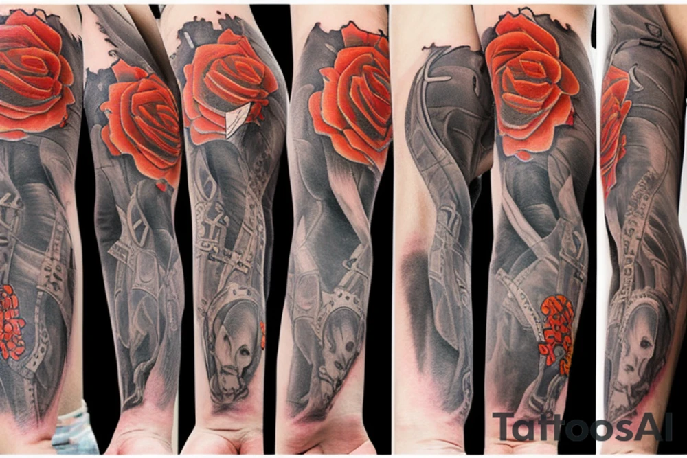 left arm sleeve tattoo idea