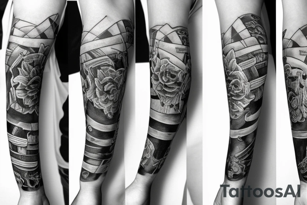 left arm sleeve tattoo idea