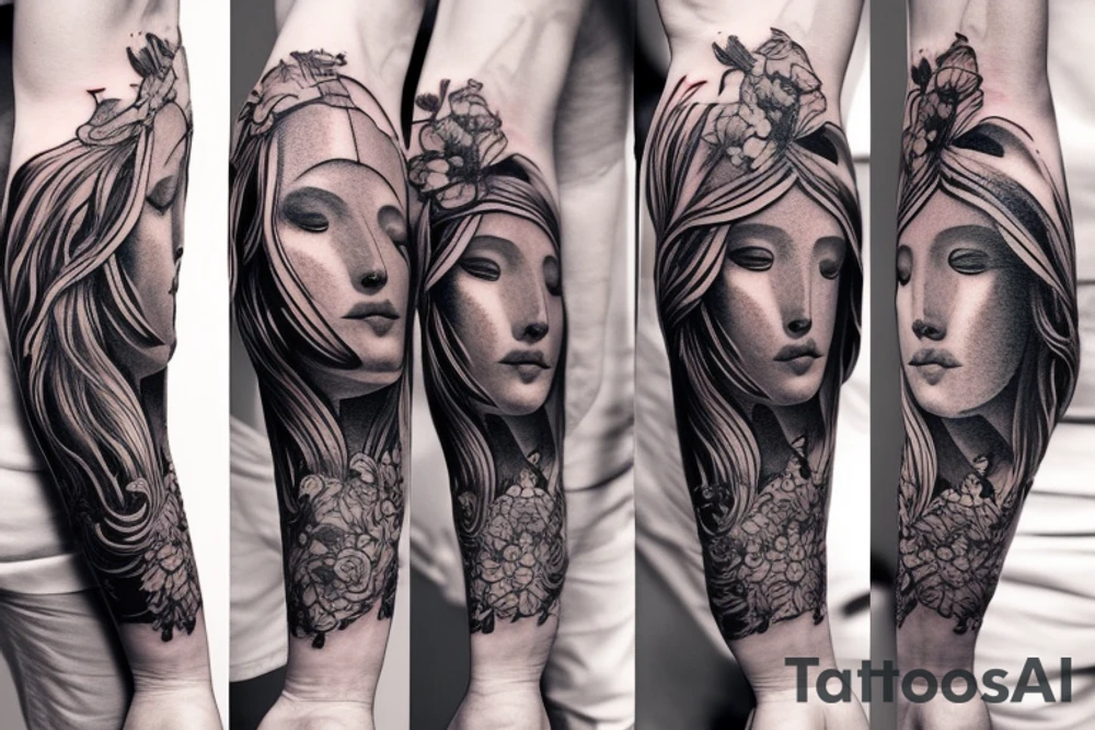left arm sleeve tattoo idea